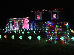 A holiday lights display at 73 Turner Dr., in Sarnia is shown in this file photo.