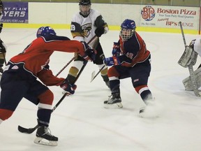 With most of their players back on the bench, the Stony Plain Flyers are hoping for a comeback after a string a losses. Photo by Rudy Howell/Postmedia.