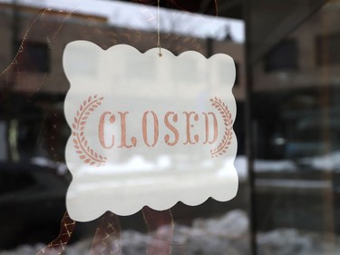 Non-essential businesses such as retail stores remained closed in January due to a provincewide lockdown. John Lappa/Sudbury Star