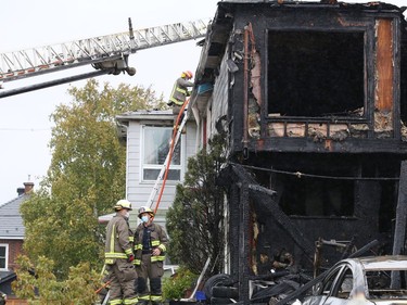 One person has died in a early morning fire at a four-unit apartment building on Antwerp Avenue on Sept. 21. Authorities were treating the incident as suspicious. John Lappa/Sudbury Star