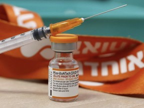 A vial of the Pfizer/BioNTech COVID-19 vaccine for children. Postmedia