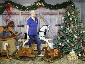 Sarnia's Penny Shewfelt is opening up the doors to her Rocking Horse Ranch, a collection of nearly 150 rocking horses gathered from across the province. Carl Hnatyshyn/Sarnia This Week