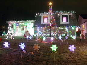A holiday lights display at 73 Turner Dr., in Sarnia is shown in this file photo. Paul Morden/Postmedia