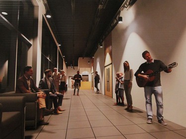 La promenade, a hallway that will serve as a multifunctional reception area for visitors to the new Centre culturel La Ronde.