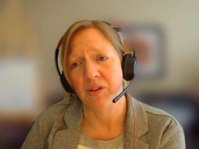 Dr. Lianne Catton, medical officer of health for the Porcupine Health Unit, responds to questions during an online press conference held with local media on Wednesday.

Screengrab