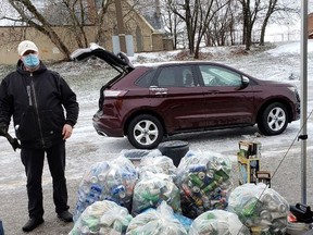 The Tillsonburg Lions Club bottle drive raised $1,700 in January 2021. Their next bottle/can drive is Jan. 8 at the Avondale Church parking lot between 8 a.m. - 2 p.m. (Submitted)
