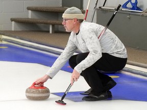 Tillsonburg Firefighters competed in the recent Community Service Bonspiel at the Tillsonburg Curling Club. Their prize was donated to the Helping Hand Food Bank. (Chris Abbott/Norfolk and Tillsonburg News)