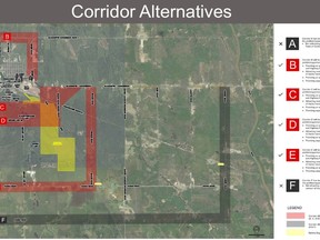 The proposed corridors for the truck by-pass was presented to council at their last meeting of 2021.