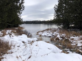 Check the ice before you head out early in the season. Four inches is recommended for walking.