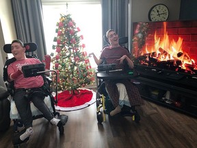 For 21-year-old identical twins Scott and Ian, twinkling Christmas lights Sudbury twins Scott and Ian Watson are deafblind but have some light perception, allowing them to enjoy Christmas sights with help from Deafblind Ontario Services.
