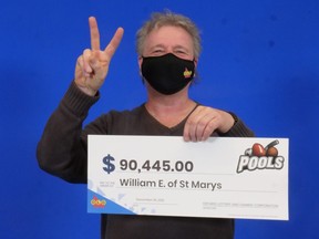 William Earle, a 60-year-old St. Marys construction worker, recently won more than $90,000 through OLG's Pools sports game. (Submitted photo)
