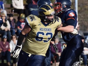 Despite just recently turning 15, Sherwood Park’s Carson Hartmann is set to showcase his skills as a defensive lineman to college scouts in Dallas and Las Vegas over the coming weeks. Photo Supplied