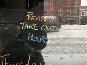 Restaurants in Goderich have closed to indoor dining but are offering take-out and/or delivery. Submitted