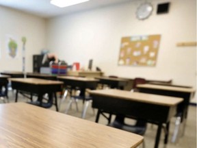 Students returned to their classrooms on Monday, Jan. 10. The province expects that all schools will receive their initial shipments of at-home rapid tests and medical grade masks by Jan. 14. Postmedia, file.