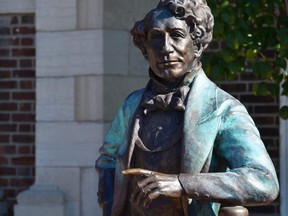 Public discussion is continuing by Prince Edward Council regarding the future home of Sir John A. Macdonald’s “Holding Court” sculpture in Picton after it was removed from Main Street in 2021 amid mixed views about Canada's first prime minister's legacy. DEREK BALDWIN FILE