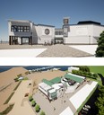 An architect's renderings show the latest concept design for Cedar Crescent Village on the Port Elgin waterfront. Town councillors approved site works and servicing plan Jan. 10 for the private development on Town -owned land. [Diermert Architect Inc.]