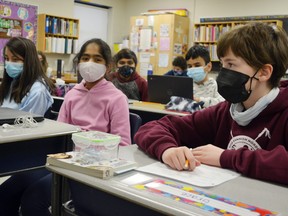Students at St. Basil Elementary School return to the classroom today, like many others across the Algoma region. Masks are mandatory and three-ply masks are recommended. Students and staff must screen daily.  PHOTO SUPPLIED.