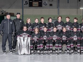The Huron Perth Lakers U13 hockey team is having a successful season so far, with an overall record of 32-4-2. The team, which features several players from South Huron, was recently ranked first in Ontario and Canada as well as second in the world. In front from left are Vaughn Barr, Maddyx Chaput, Ethan Henderson, Cullen Kerslake, Kane Barch, Benjamin Trebicky, Jack Taylor and Andrew Menlove, while back from left are assistant coach Mitch deBoer, trainer Rob Henderson, Hudsyn Chaput, Grayson Parker, Clark deBoer, Lyndon Cabral, Jake Murray, Matthew Henderson, Hudson Leenders, Dante D'Andrea, Jesse Debruyn, head coach Krystofer Barch and assistant coach Adam Gibb. Handout