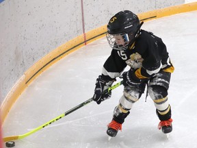 The Hanna Colts hockey teams were back on the ice this weekend with the U9 Yellow facing off against Drumheller and the U9 Black facing off against Kneehill Black. Jackie Irwin/Postmedia