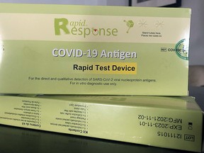 Wetaskiwin Regional Public Schools Division sent home the first batch of rapid test kits last week.