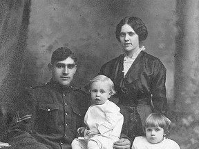 William (Bill) Dryer, Harold, Myrtle (Morden), and Lula in 1916. (Submitted)