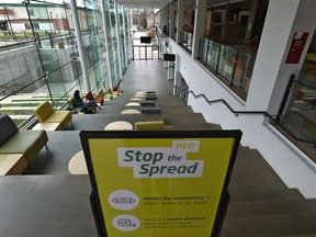 The University of Alberta is extending online learning until the end of February as the province grapples with the fifth wave of the COVID-19 pandemic and the Omicron variant. Photo by Ed Kaiser / Postmedia.