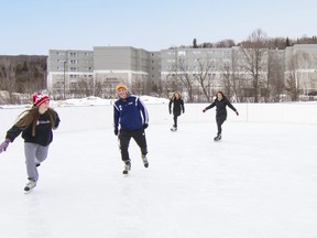 Nipissing University and Canadore College students enjoy a skate on the campus outdoor rink. The rink is a permanent structure located between Founder's House and Chancellor's House on College Drive.

Submitted

Jennifer Hamilton-McCharles

The Nugget