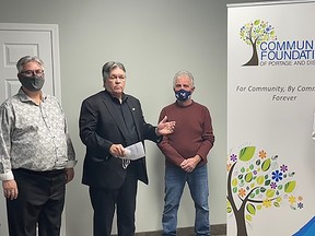 Ian Wishart made the announcement at the Community Foundation of Portage and District. (supplied photo)