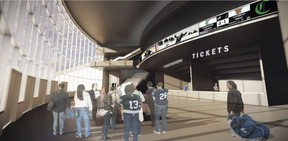 A glimpse of the main hall inside the proposed $80 million event center. Graphic courtesy of Sherwood Park Crusaders