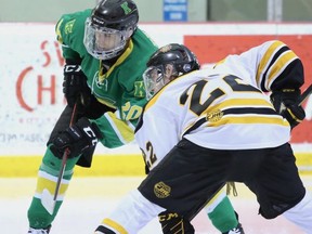 The first-place Sherwood Park Knights have been averaging more than six goals per game this season. Photo courtesy Target Photography