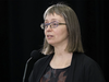 Alberta's chief medical officer of health Dr. Deena Hinshaw provided an update on the COVID-19 situation in Alberta on Monday, Jan. 10. Postmedia, file