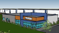 An artist rendering of the new Latham fibreglass manufacturing facility to be built in Loyalist Township.