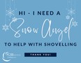 Snow Shovelling Help Sign
