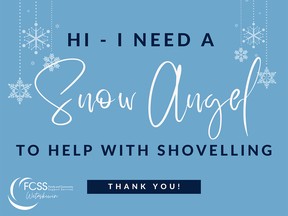 Snow Shovelling Help Sign