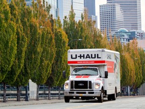 A U-Haul truck.