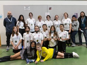Beaumont Soccer U15 Girls won gold at the Polar Cup in Edmonton. (Beaumont Soccer)