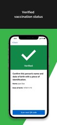A sample screenshot of the Verify Ontario mobile application shows a message received upon verifying proof of vaccination.