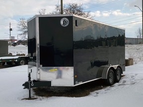 Brant OPP says a trailer was stolen from a Colborne Street East business. Submitted