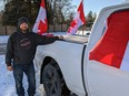 Dan Finch, of Brantford, participated in Freedom Convoy 2022 on Thursday. Submitted