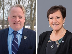 Chris White (left) and Sue Foxton have been acclaimed to their positions as Chair and Vice-Chair (respectively) of the Grand River Conservation Authority.