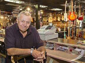 Pat Alonzo is shown in 2019 when he retired and sold Pat Alonzo Music Shop, which he founded in 1964, to Long and McQuade Musical Instruments.