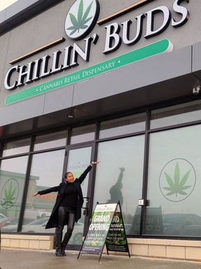 Sabrina Bollenbach opened Paris's first cannabis store -- Chillin' Buds -- this month.