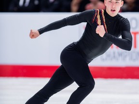 Matthew Markell competes in the 2020 Canadian Tire National Skating Championships. The long-time Prescott Figure Skating Club member won the Canadian junior men's title in 2018.
File Photo by Danielle Earl Photography/Skate Canada