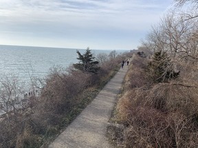 A trail along Lake Erie at Erieau. Chatham-Kent officials are reporting increased use of such trails during the pandemic. Peter Epp/Chatham This Week