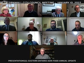 Eastern Ontario Agri-Food Network executive director Tom Manley is provided an update to Cornwall City council on Monday. Handout/Cornwall Standard-Freeholder/Postmedia Network