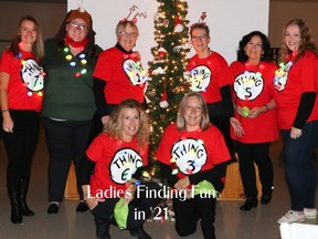 The Sisters for Life are, in front from left, Angie Beehler and Monique Rutley. Standing are Kim Casselman, Meghan-Tia Robertson, Maureen Robertson, Joy Krol, Susan Casselman and Kaitlyn Holmes. Absent from photo is Natalie Dawson.Handout/Cornwall Standard-Freeholder/Postmedia Network