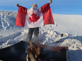 Convoy supporter Jean Laporte, of Hawkesbury. Photo on Friday, January 28, 2021, in Vankleek Hill, Ontario.Todd Hambleton/Standard-Freeholder/Postmedia Network