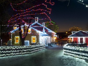 Handout/Cornwall Standard-Freeholder/Postmedia Network
A St. Lawrence Parks Commission photo of the 2021 Alight at Night displays at Upper Canada Village near Morrisburg.