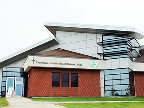 Evergreen Catholic School Division provided a brief COVID-19 update during its school board meeting on Monday, Jan. 17. Photo by Jesse Cole/Postmedia.