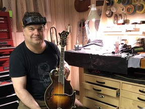 Jamie Wiens, owner of Wiens Mandolins and Guitars, moved to Hanna for it's affordable lifestyle. Jamie Wiens photo